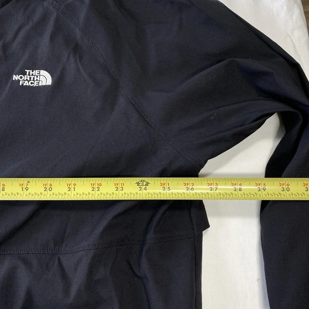 The North Face Men's Black Full Zip Softshell Jacket Stand-Up Collar 2XL